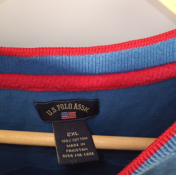 U.S. Polo Assn. 2XL T shirt Blue Vintage - Picture 4 of 9